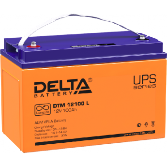 DTM 12100 L Аккумуляторная батарея серии UPS Delta 12В / 100Ач 32 30 А DELTA BATTERY DTM 12100 L Аккумуляторная батарея серии UPS Delta 12В / 100Ач 32 30 А DELTA BATTERY