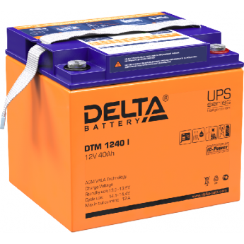 DTM 1240 I Аккумуляторная батарея серии UPS Delta 12В / 40Ач 12,8 12 А DELTA BATTERY DTM 1240 I Аккумуляторная батарея серии UPS Delta 12В / 40Ач 12,8 12 А DELTA BATTERY