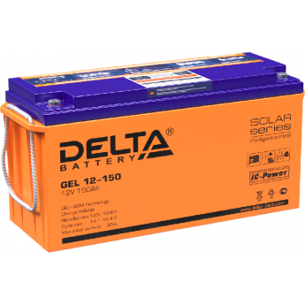 GEL 12-150 Аккумуляторная батарея серии GEL Delta 12В / 150Ач 48,1 30 А DELTA BATTERY