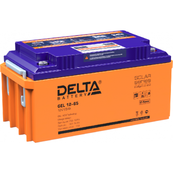 GEL 12-65 Аккумуляторная батарея серии GEL Delta 12В / 65Ач 23.5 13 А DELTA BATTERY