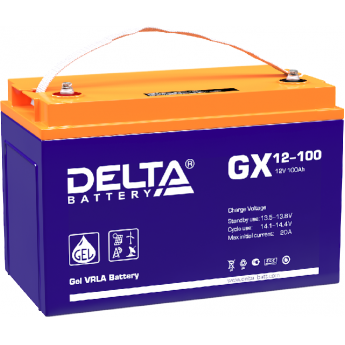 GX 12-100 Аккумуляторная батарея серии GEL Delta 12В / 100Ач 32 20 А DELTA BATTERY