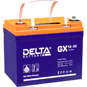 GX 12-33 Аккумуляторная батарея серии GEL Delta 12В / 33Ач 11 130х168х195 DELTA BATTERY