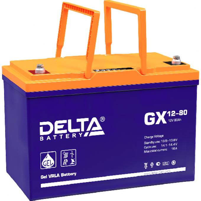GX 12-90 Аккумуляторная батарея серии GEL Delta 12В / 90Ач 30 18 А DELTA BATTERY GX-12-90