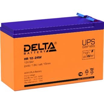 HR 12-24 W Аккумуляторная батарея серии UPS Delta 12В / 6Ач 2.18 1,8 А DELTA BATTERY