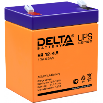 HR 12-4.5 Аккумуляторная батарея серии UPS Delta 12В / 4,5Ач 1,72 1,35 А DELTA BATTERY