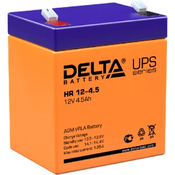 HR 12-4.5 Аккумуляторная батарея серии UPS Delta 12В / 4,5Ач 1,72 1,35 А DELTA BATTERY