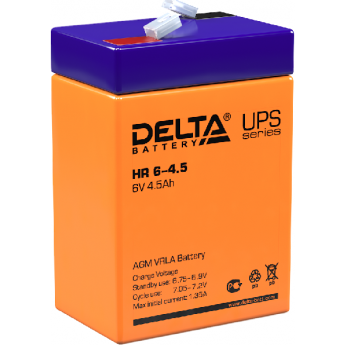 HR 6-4.5 Аккумуляторная батарея серии UPS Delta 12В / 4,5Ач 0.85 1,35 А DELTA BATTERY