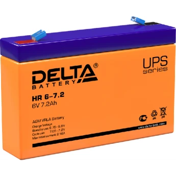 HR 6-7.2 Аккумуляторная батарея серии UPS Delta 12В / 7,2,Ач 1,36 2,16 А DELTA BATTERY